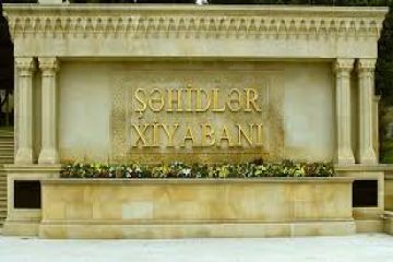 Xocalı şəhərində Şəhidlər Xiyabanı salınır