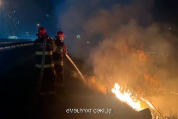 Xocəsən qəsəbəsindəki yanğın söndürülüb.
