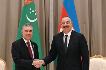 Qurbanqulu Berdiməhəmmədov Prezident İlham Əliyevi təbrik edib