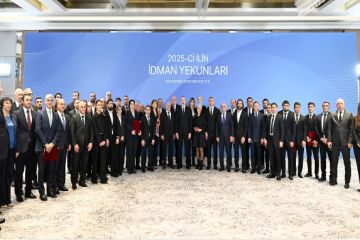 İlham Əliyev 2025-ci ilin idman yekunlarına həsr olunan mərasimdə iştirak edib