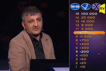 Rüfət Nasosnu "Milyonların şousu"nda - Böyük uduşdan onu cəmi 5 sual ayırır